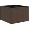 Lauko baldų komplektas Sofos komplektas 7 pcs Ruda ir grietinėlė poliratanas