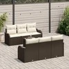 Sodo Sofų Rinkinys Ruda 55 x 55 x 37 cm poliratanas