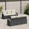 Sodo Sofų Rinkinys Juoda 55 x 55 x 37 cm poliratanas