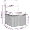 Sodo Sofų Rinkinys 7 vnt. 6-Vietų skaičius Juoda poliratanas
