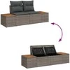 Sodo Sofų Rinkinys 7 vnt. Pilka poliratanas