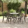 Sodo valgomojo komplektas 7 pcs Bronzinė Aliuminis