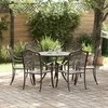 Sodo valgomojo komplektas 7 pcs Bronzinė Aliuminis