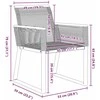 Lauko baldų komplektas Sodo valgomojo komplektas 7 pcs Juoda poliratanas