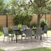 Sodo valgomojo komplektas 7 pcs Pilka