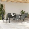 Sodo valgomojo komplektas 7 pcs Pilka