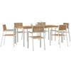 Lauko valgomojo komplektas 7 vnt. 200 x 90 x 75 cm