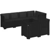 7-Vietis Sodo Sofa Ratanas PP Antracito