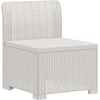 7-Vietis Sodo Sofa Ratanas PP Balta