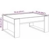 Kavos staliukas su Infinity LED lemputėmis, dūminis, 70x53x30cm