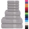 Rankšluostis Rankšluosčių rinkinys, 8vnt., pilki, 100% medvilnė, 360g/m²