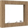 TV staliukas 8 dalių sieninis televizoriaus spintelės komplektas Artisan Oak