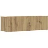 TV staliukas 8 dalių sieninis televizoriaus spintelės komplektas Artisan Oak