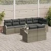 Sodo Sofų Rinkinys Pilka 55 x 55 x 37 cm poliratanas
