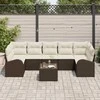 Sodo Sofų Rinkinys Ruda 55 x 55 x 37 cm poliratanas