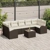 Sodo Sofų Rinkinys Ruda 55 x 55 x 37 cm poliratanas