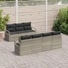 Sodo Sofų Rinkinys 8 pcs Šviesiai pilka ir tamsiai pilka