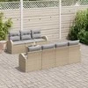 Sodo Sofų Rinkinys Smėlio 55 x 55 x 37 cm poliratanas