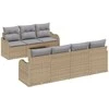 Sodo Sofų Rinkinys Smėlio 55 x 55 x 37 cm poliratanas
