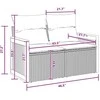 Sodo Sofų Rinkinys su pagalve 8 pcs Juoda