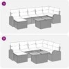 Sodo Sofų Rinkinys su pagalve 8 pcs Pilka