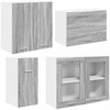 Virtuvės spintelių komplektas Lyon 8 pcs Pilkas Sonoma