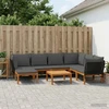 8 pcs Kietas akacijos medienos ir virvės Natūrali