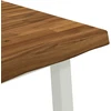 80 x 80 x 75 cm Kietos akacijos mediena Natūrali ir Balta