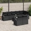 Sodo Sofų Rinkinys 9 pcs poliratanas