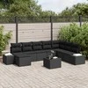 Sodo Sofų Rinkinys su pagalve 9 pcs poliratanas