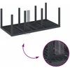 Lauko baldų komplektas Sodo valgomojo komplektas 9 pcs Antracitas Polipropilenas