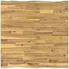 90 x 90 x 75 cm Kietos akacijos mediena Balta Kvadrato