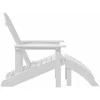 Adirondack kėdė Balta 82 x 74 x 92 cm HDPE