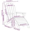 Adirondack kėdė Jūrinė mėlyna HDPE