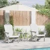 Sodo Kėdė 2 pcs Balta 82 x 74 x 92 cm Polietilenas