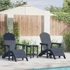 Sodo Kėdė 2 pcs Tamsiai mėlyna 83 x 74 x 92 cm Polietilenas