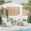 Sodo Kėdė 2 pcs Balta 83 x 74 x 92 cm Polietilenas