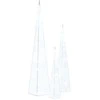 Akrilinė LED dekoracija kūgiai, šaltos baltos, 30/45/60cm