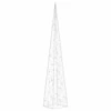 Akrilinė LED dekoracija kūgis, mėlynos spalvos, 90cm