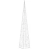 Akrilinė LED dekoracija kūgis, mėlynos spalvos, 60cm