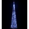 Akrilinė LED dekoracija kūgis, mėlynos spalvos, 60cm
