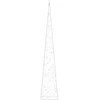 Akrilinė LED dekoracija kūgis, šaltos baltos spalvos, 90cm