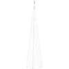 Akrilinė LED dekoracija kūgis, šaltos baltos spalvos, 90cm