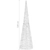 Akrilinė LED dekoracija piramidė, įvairių spalvų, 120cm