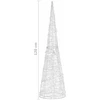 Akrilinė LED dekoracija piramidė, mėlynos spalvos, 120cm