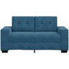 Dvivietė sofa Mėlyna 160 cm Aksomas