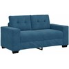 Dvivietė sofa Mėlyna 160 cm Aksomas