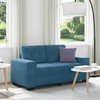 Dvivietė sofa Mėlyna 160 cm Aksomas