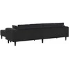 Sofa 3 vnt. Juoda Aksomas