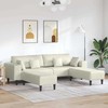 Sofa 3 pcs Kreminė 250 x 188 x 76 cm Aksomas